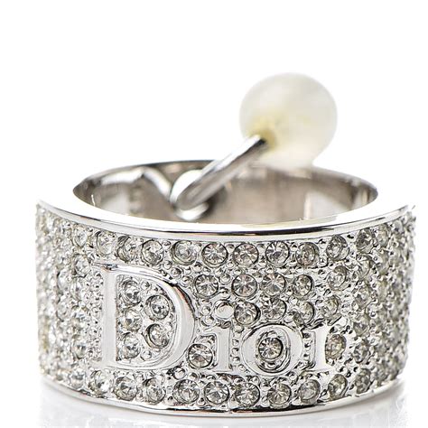 christian dior silver ring